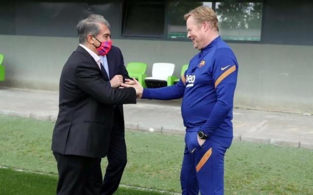 世界杯官方直播软件下载-拉波尔塔今夏本想换帅 科曼回复：要换就赶紧